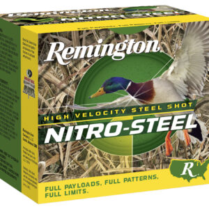 Remington Nitro-Steel 12 Gauge 2.75″ 1 1/4 oz #2 25/Box