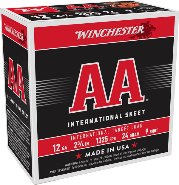 Winchester Ammo AANL129 AA International Target 12Gauge 2.75″ 24gram 9Shot 25 Per Box/10 Case