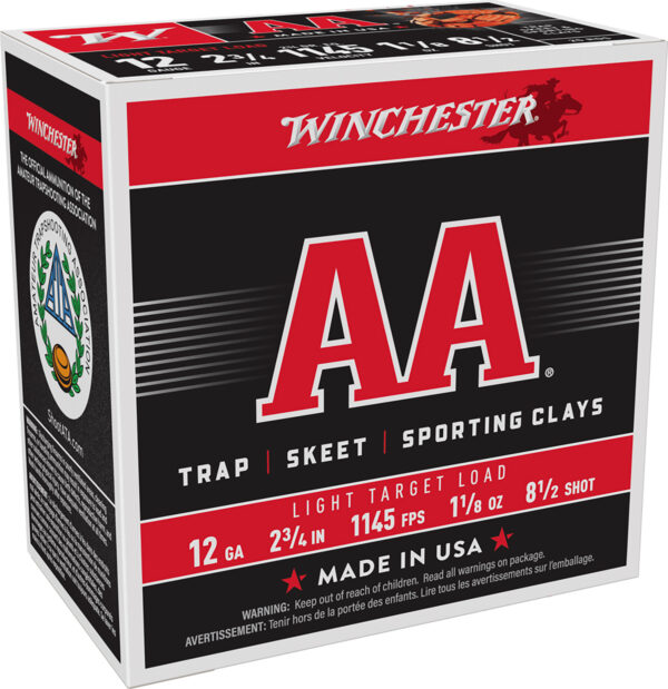 Winchester AA Light Target 12 Gauge 2.75″ #8.5 25rd Box