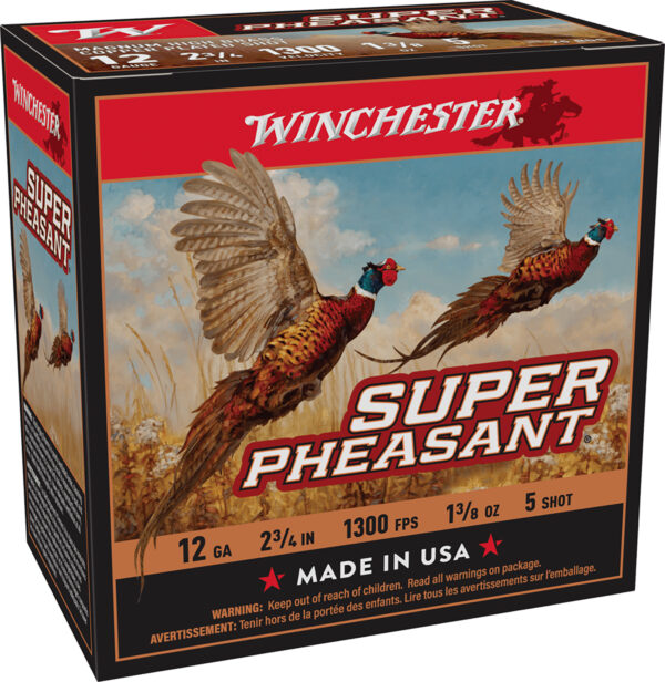 117221 Winchester Super Pheasant 12 GA 2.75in 1-3/8oz #5 25rd
