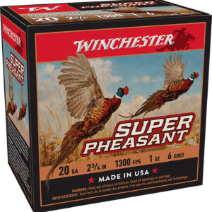 Winchester Super Pheasant 20ga 2.75 in 1 oz 6 Shot 25rd