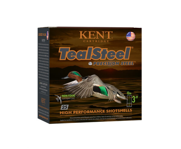 117408 Kent TealSteel 12ga 3in 1-1/4oz #5 Steel 25rd