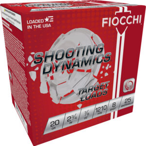 Fiocchi Shooting Dynamics 20ga 2.75in 7/8 oz 8 Shot 25/Box