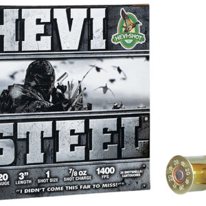 HEVI-SHOT HEVI-Steel 20ga 3-inch 7/8oz #1 25rd Box