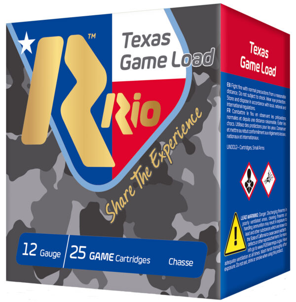 117555 Rio Texas Game Load HV 12 Gauge 2.75″ 1 1/4oz #7.5 25ct