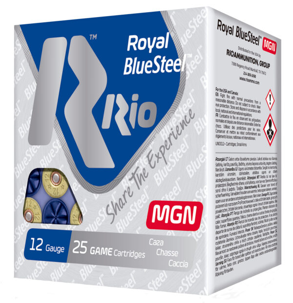 117560 Rio Ammunition RBSM362 Royal BlueSteel 12 Gauge 3″ #2 Steel