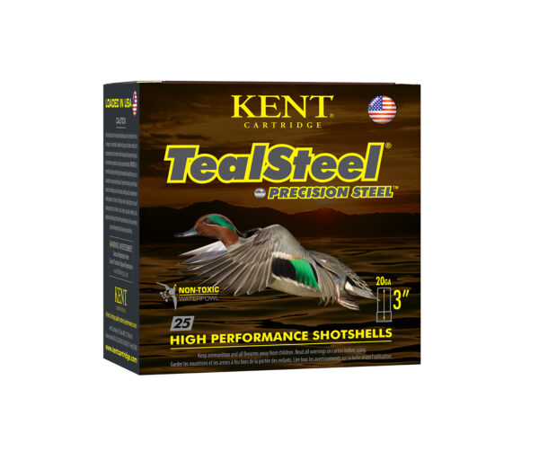 117585 Kent TealSteel 20 Gauge 3″ 1 oz #6 Shotshells 25/Box