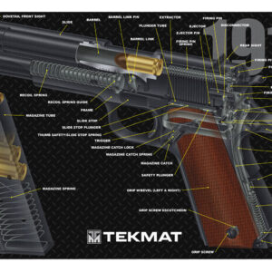 TekMat Armorer’s Bench Mat 11×17 1911 Cutaway