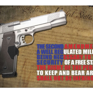 TekMat TEKR172AMEND 11×17 Right To Bear Arms Cleaning Mat