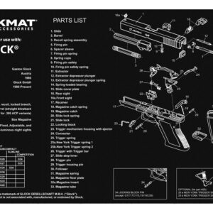 TekMat TEKR17GLOCK 11×17 Glock Cleaning Mat