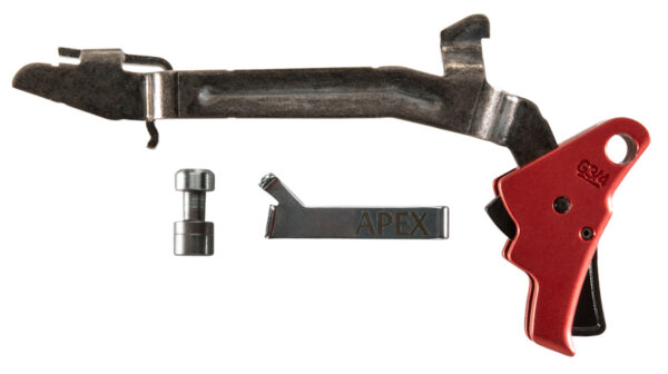 117843 Apex Tactical 102155 Action Enhancement Red Drop-In Trigger Compatible w/Glock Gen3-4 17/17L/19/22-27/31-35
