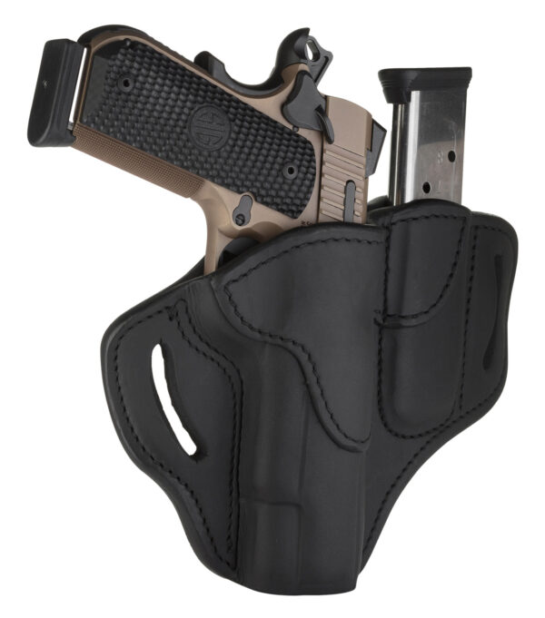 118467 1791 Gunleather BH1 Belt Holster w/ Mag — Right Hand, 1911 4-5″
