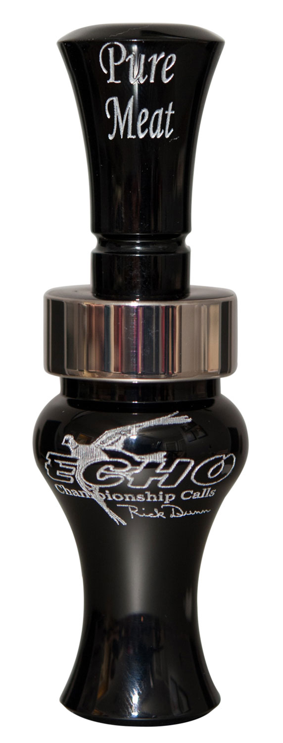 Echo Calls Pure Meat 79019 Double Reed Mallard Call – Black
