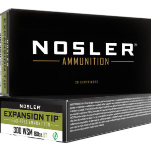 Nosler .300 WSM 180gr E-Tip Lead-Free, 20rd Box