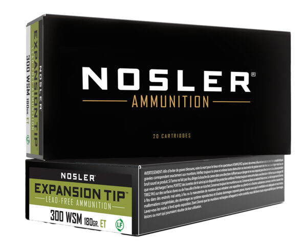 118765 Nosler .300 WSM 180gr E-Tip Lead-Free, 20rd Box