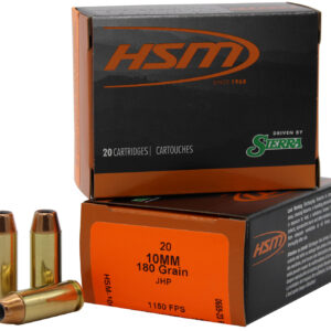 HSM Pro Pistol Hunter 10mm 180 gr JHP – 20 rd Box