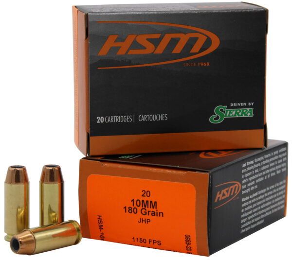 119649 HSM Pro Pistol Hunter 10mm 180 gr JHP – 20 rd Box