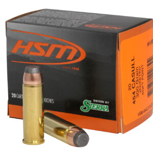 HSM Pro Pistol .454 Casull 300gr JSP — 20rd Box