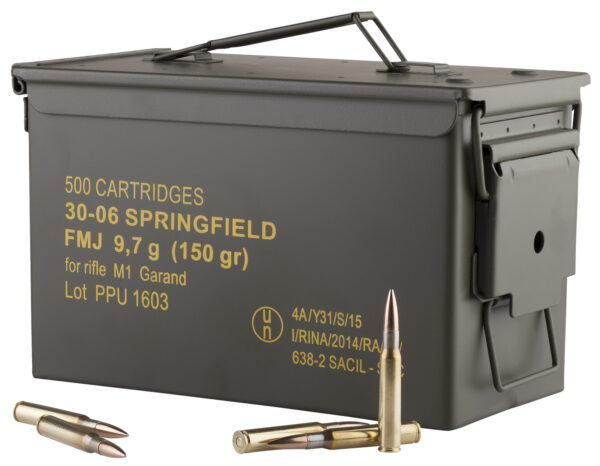 120051 PPU .30-06 Springfield 150 gr FMJ — 500 rd Can