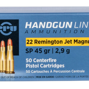 PPU Prvi Partizan PPH22RJ .22 Rem Jet Mag 45gr SP 50rd