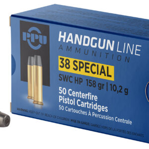 PPU Prvi Partizan PPH38SH .38 Special 158gr SWC HP, 50 Rnds
