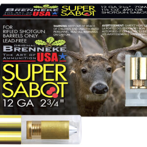 Brenneke SuperSabot 12GA 2.75in 1-1/8oz Sabot Slug 5rd
