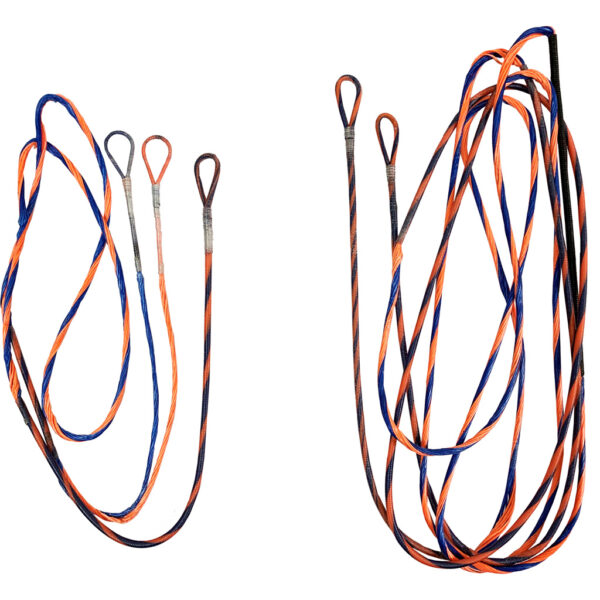 1201833_1 FirstString Genesis String and Cable Set Blue/ Flo Orange