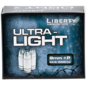 Liberty Ultra-Light 9mm +P 50gr HP — 20rd Box