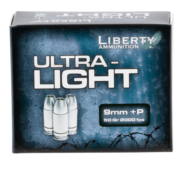 120573 Liberty Ultra-Light 9mm +P 50gr HP — 20rd Box