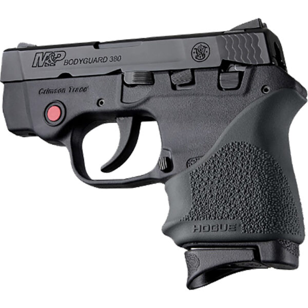 1206023_1 Hogue HandAll Beavertail Grip Sleeve Black S&W Bodyguard 380/Taurus TCP and Spectrum