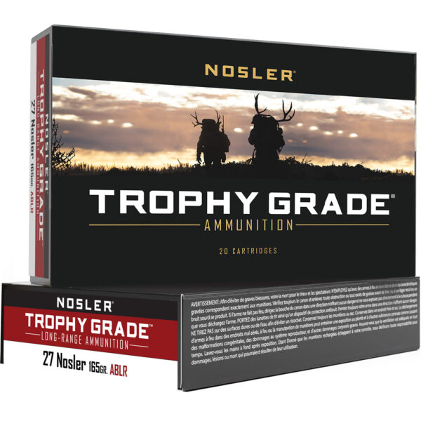 1206355_1 Nosler Trophy Grade Long Range Rifle Ammunition 27 Nosler 165 gr. ABLR 20 rd.