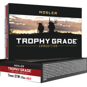 Nosler Trophy Grade Long Range Rifle Ammunition 7mm STW 175 gr. ABLR SP 20 rd.