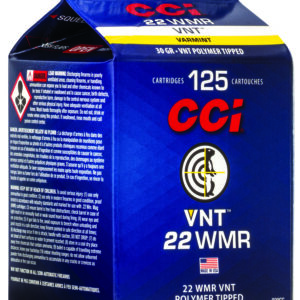 CCI VNT .22 WMR 30gr Polymer-Tipped 125rd