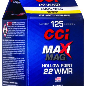 CCI Maxi-Mag .22 WMR 40 gr JHP, 125 rd