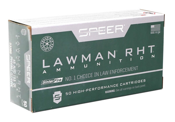 Speer Lawman RHT .45 ACP 155gr Frangible – 50 Rounds