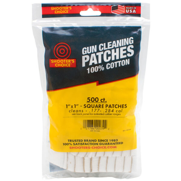 1207425_1 Shooters Choice Cleaning Patches 1 in. 500 pk.