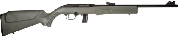 Rossi RS22L1811OD RS22  Semi-Auto 22 LR Caliber with 10+1 Capacity, 18″ Barrel, Matte Black Metal Finish & Monte Carlo OD Green Synthetic Stock Right Hand (Full Size)