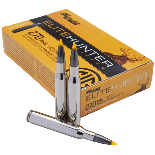 1207782_1 Sig Sauer Elite Tipped Hunting Rifle Ammo 270 Win. 140 gr. CET 20 rd.
