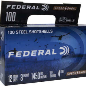 Federal Speed-Shok 12 Gauge 3 in 1-1/4 oz 4 Shot 100 rd