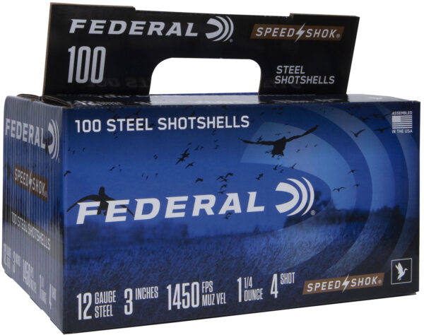 Federal Speed-Shok 12 Gauge 3 in 1-1/4 oz 4 Shot 100 rd