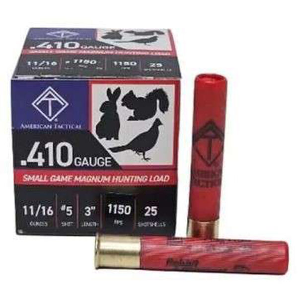 1210318_1 ATI Hunting Shotgun Ammo 410 ga. 5 Shot 11/16 Oz. 25 rds