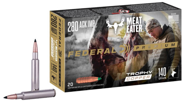 121097 Federal Premium .280 Ackley Improved 140gr Trophy Copper
