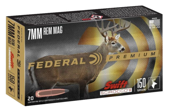 121100 Federal Swift Scirocco II 7mm Rem Mag 150gr 20rd