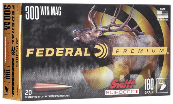 121110 Federal Premium P300WSS1 .300 Win Mag 180 gr Swift Scirocco II