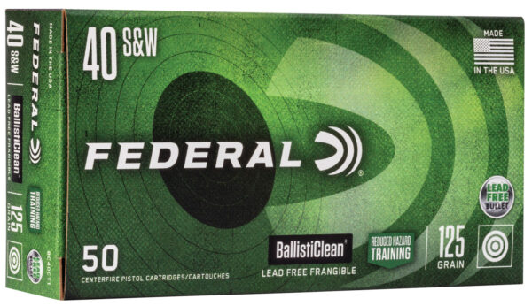 121158 Federal BallistiClean .40 S&W 125gr Frangible 50ct