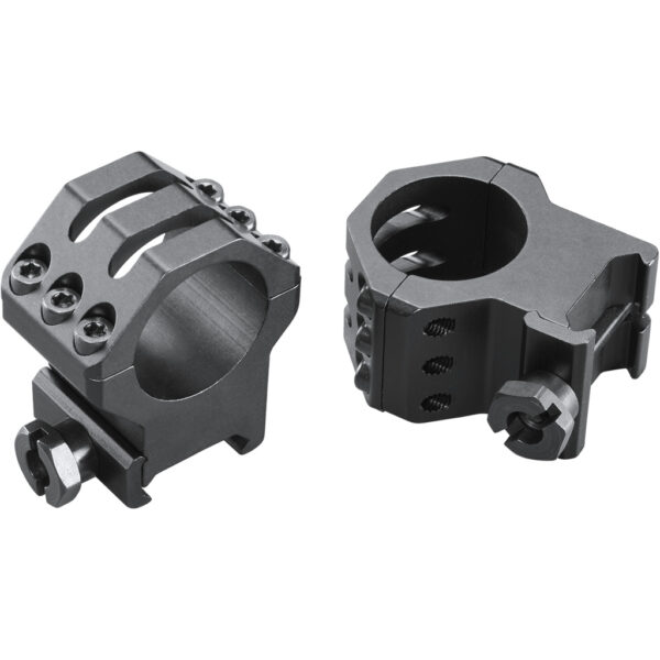 1213206_1 Weaver Classic 6Hole Skeleton Rings Matte Black 1″ XHigh Clamshell Pack