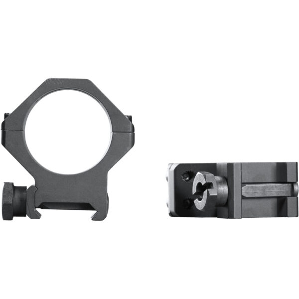 Weaver Tactical 4Hole Picatinny Ring Matte Black 30mm High Clamshell Pack