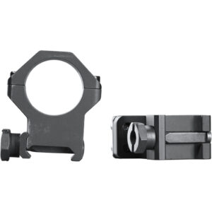 Weaver Tactical 4Hole Picatinny Ring Matte Black 1″ XHigh Clamshell Pack
