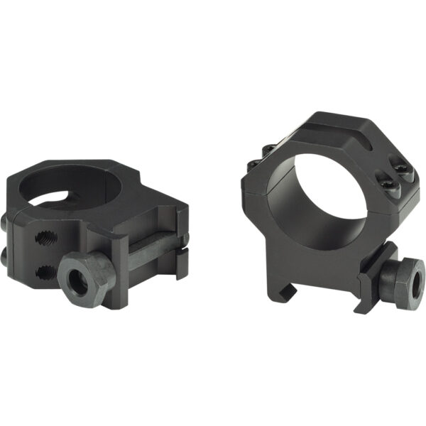 1213219_1 Weaver Tactical 4Hole Picatinny Ring Matte Black 1″ High Clamshell Pack