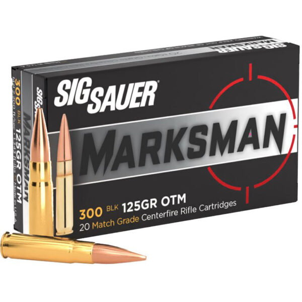 1214570_1 Sig Sauer Match Grade Rifle Ammo 300 Blackout 125 gr. OTM 20 rd.